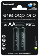 ENELOOP PRO AAx2 ks 500 CYKLOV 2500mAh ENELOOP PRO AAx2 ks 500 CYKLOV 2500mAh
