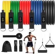 SADA 5 ODPOROVÝCH PÁSOV PRE KVALITNÉ FITNESS CVIČENIE SADA 5 ODPOROVÝCH PÁSOV PRE KVALITNÉ FITNESS CVIČENIE
