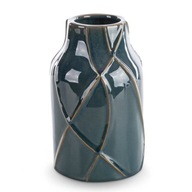 Teo Dekoratívna váza (02) (FI) 14x22cm Tyrkysová