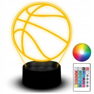 Soška LED nočnej lampy 3D gravírovanie Basketbalový hráč na basketbal Soška LED nočnej lampy 3D gravírovanie Basketbalový hráč na basketbal