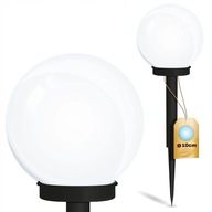 SOLÁRNA ZÁHRADNÁ LAMPA SILNÁ BIELA LED GUĽA VEĽKÁ XXL 2 KS SOLÁRNA ZÁHRADNÁ LAMPA SILNÁ BIELA LED GUĽA VEĽKÁ XXL 2 KS