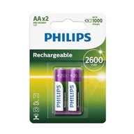 2x BATÉRIA R6 AA 2600 mAh PHILIPS R6B2A260/10 2x BATÉRIA R6 AA 2600 mAh PHILIPS R6B2A260/10