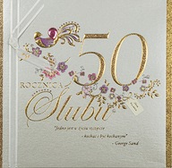 Karta k 50. výročiu svadby s mottom lux Diamond10