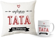 Vankúš + Hrnček darček ku DŇU OTCOV NAJLEPŠÍ OTEC NA SVETE Vankúš + Hrnček darček ku DŇU OTCOV NAJLEPŠÍ OTEC NA SVETE
