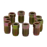 12 x 10 x 10 mm x 1 mm krátke matice pre brzdové hadice, balenie 12 kusov 12 x 10 x 10 mm x 1 mm krátke matice pre brzdové hadice, balenie 12 kusov