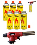 PLYNOVÝ HORÁK 360 teplovzdušná pištoľ s piezo zapaľovačom + 6x PLYNOVÁ NÁPLŇ 400ml PLYNOVÝ HORÁK 360 teplovzdušná pištoľ s piezo zapaľovačom + 6x PLYNOVÁ NÁPLŇ 400ml
