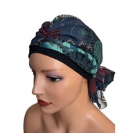 Šatka Turban Wera bm black 333 po chemoterapii