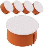 Elektrická krabica pod omietku na sadrokartónové dosky s vekom 80 mm, 5 ks. Elektrická krabica pod omietku na sadrokartónové dosky s vekom 80 mm, 5 ks.
