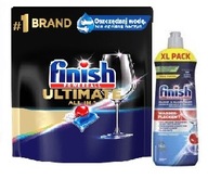Finish Ultimate sada umývačiek riadu - KAPSULY 62 ks + LEŠTIDLO 800 ml