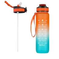 Fľaša FĽAŠA so slamkou, 1000ml, farebná Fľaša FĽAŠA so slamkou, 1000ml, farebná