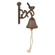 Zvonček s vtáčím liatinovým závesným zvončekom BIRD Esschert Design