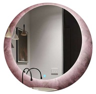 Okrúhle kúpeľňové zrkadlo LED 60 dotykový spínač