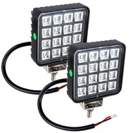 PRACOVNÁ LAMPA 16 LED HALOGÉN 16W 12V 24V 2ks PRACOVNÁ LAMPA 16 LED HALOGÉN 16W 12V 24V 2ks