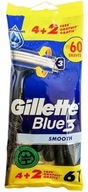 Gillette Blue 3 Smooth jednorazový holiaci strojček 6 ks Gillette Blue 3 Smooth jednorazový holiaci strojček 6 ks