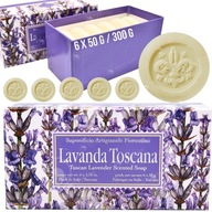 prírodné TALIANSKÉ LISOVANÉ MYDLO LEVANDUĽA LEVANDUĽOVÁ sada 6x 50G ako DARČEK prírodné TALIANSKÉ LISOVANÉ MYDLO LEVANDUĽA LEVANDUĽOVÁ sada 6x 50G ako DARČEK