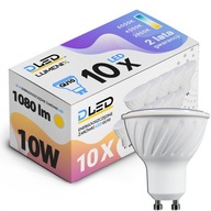 10x GU10 LED žiarovka 1080lm 10W CCD TEP 10x GU10 LED žiarovka 1080lm 10W CCD TEP