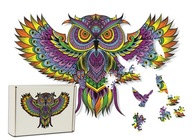 Drevené puzzle pre dospelých Darčeková sova XL Drevené puzzle pre dospelých Darčeková sova XL