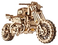 Drevený model motocykla, pohyblivý na montáž Drevený model motocykla, pohyblivý na montáž