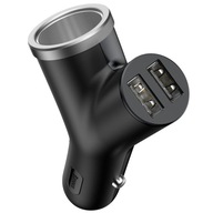 BASEUS VÝKONNÁ AUTONABÍJAČKA DISTRIBÚTOR ZAPAĽOVAČA 2XUSB 3.4A 40W BASEUS VÝKONNÁ AUTONABÍJAČKA DISTRIBÚTOR ZAPAĽOVAČA 2XUSB 3.4A 40W