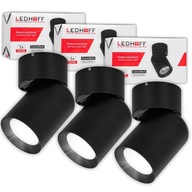 3x nástenné stropné svietidlo SPOT halogénové svietidlo GU10 Black LED 3x nástenné stropné svietidlo SPOT halogénové svietidlo GU10 Black LED