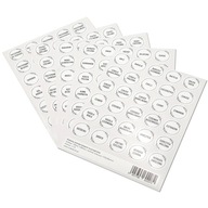 SPICE STICKERS biele etikety na zaváracie poháre, 150 kusov