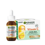 Garnier Vitamín C set: pleťové sérum na odfarbenie, hydratačný gél
