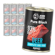 JOHN DOG ČISTÝ ČIERNY JELEŇ PRE ŠTENIATKA 12x400g JOHN DOG ČISTÝ ČIERNY JELEŇ PRE ŠTENIATKA 12x400g