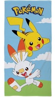 POKEMON PLÁŽOVÁ osuška 70x140 PIKACHU SCORBUNNY ANIME DETI POKEMON PLÁŽOVÁ osuška 70x140 PIKACHU SCORBUNNY ANIME DETI