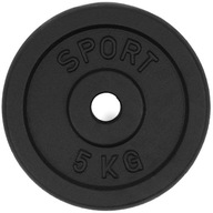 Liatinová záťaž 5KG, liatinový kotúč 28mm Liatinová záťaž 5KG, liatinový kotúč 28mm
