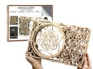 3D Drevené obrázkové mechanické puzzle na svojpomocnú montáž WoodenCity