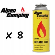 PLYNOVÁ kartuša ALPEN CAMPING plynová kartuša 400ml x8