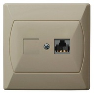 Ospel AKCENT Zásuvka komp RJ45 kat. 5e GPK-1A/K/01 Ospel AKCENT Zásuvka komp RJ45 kat. 5e GPK-1A/K/01