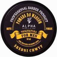 HAIR POMADE MATTE stylingová pasta pre mužov Alpha Barberia 50ml HAIR POMADE MATTE stylingová pasta pre mužov Alpha Barberia 50ml