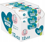 PAMPERS Sensitive vlhčené obrúsky 12x52 ks