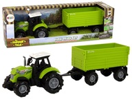 TRAKTOR S PRÍVESOM, odnímateľný, otvárací AKO SKUTOČNÝ ZVUK zelená farma TRAKTOR S PRÍVESOM, odnímateľný, otvárací AKO SKUTOČNÝ ZVUK zelená farma