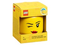 LEGO Nádoba na tehly žltá dievčenská hlava