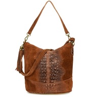 Cognac messenger bag, prírodná koža. Beltimore