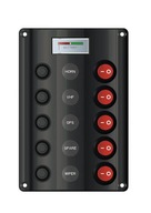 PALUBNÁ DOSKA ELEKTRICKÉHO PANELU 5 SPÍNAČOV S INDIKÁTOROM VYBITIA PALUBNÁ DOSKA ELEKTRICKÉHO PANELU 5 SPÍNAČOV S INDIKÁTOROM VYBITIA