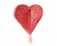 String piñata Červené SRDCE Valentínske zásnuby Slepačia párty String piñata Červené SRDCE Valentínske zásnuby Slepačia párty