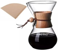 SKLENENÁ VÁRA NA KÁVO A ČAJ 400ML + FILTRE SKLENENÁ VÁRA NA KÁVO A ČAJ 400ML + FILTRE
