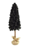 Exkluzívny čierny vianočný stromček na kónickom kmeni 90cm