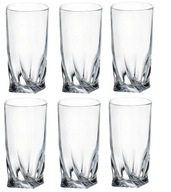 BOHEMIA QUADRO Sada 6ks dlhých pohárov na nápoje, 350 ml kryštál BOHEMIA QUADRO Sada 6ks dlhých pohárov na nápoje, 350 ml kryštál