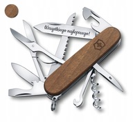 Victorinox 1.3711.63, vreckový nôž Huntsman Wood + gravírovanie na čepeľ, orech
