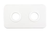 Kombinovaná rozeta, rovná, 50 mm, Ø 22 mm, matná biela Kombinovaná rozeta, rovná, 50 mm, Ø 22 mm, matná biela