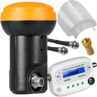 SÚPRAVA SATELITNÝCH konvertorov JEDINÝ 4K SAT METER ŠTÍN F KÁBEL SÚPRAVA SATELITNÝCH konvertorov JEDINÝ 4K SAT METER ŠTÍN F KÁBEL