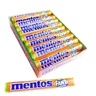Cukríky Mentos s príchuťou Fanta, dražé Mentos 37,5 g x 20 kusov