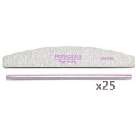 25 x ČLNÍKOVÝ PILNÍK 100/180 zebra šedá PROFESSIONAL 25 x ČLNÍKOVÝ PILNÍK 100/180 zebra šedá PROFESSIONAL