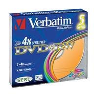 DVD-R VERBATIM 4,7 GB 4x Slim 5 ks.