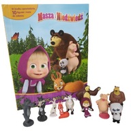 Knižná súprava bábiky Máša a medveď + figúrky