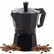 TALIANSKÝ KÁVOVAR KÁVOVAR ČIERNY VEĽKÝ 600ml Na 12 šálok TALIANSKÝ KÁVOVAR KÁVOVAR ČIERNY VEĽKÝ 600ml Na 12 šálok
